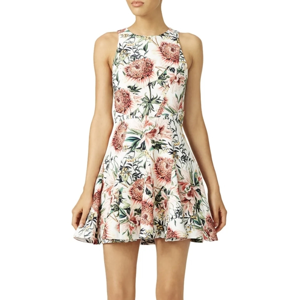 STYLSTALKER Orange Flora Print Dress